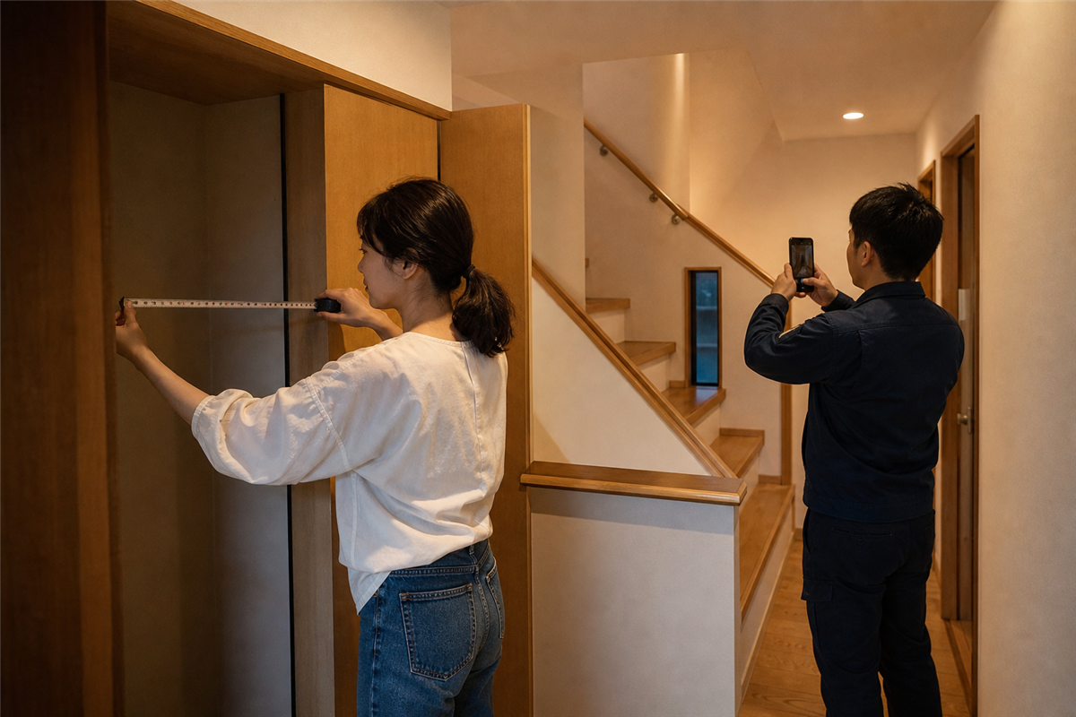 見積もりには寸法・写真・中身の量を伝える