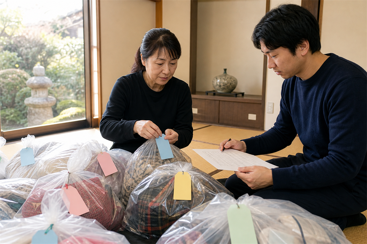 保管袋・一覧表・引渡記録を一組にする