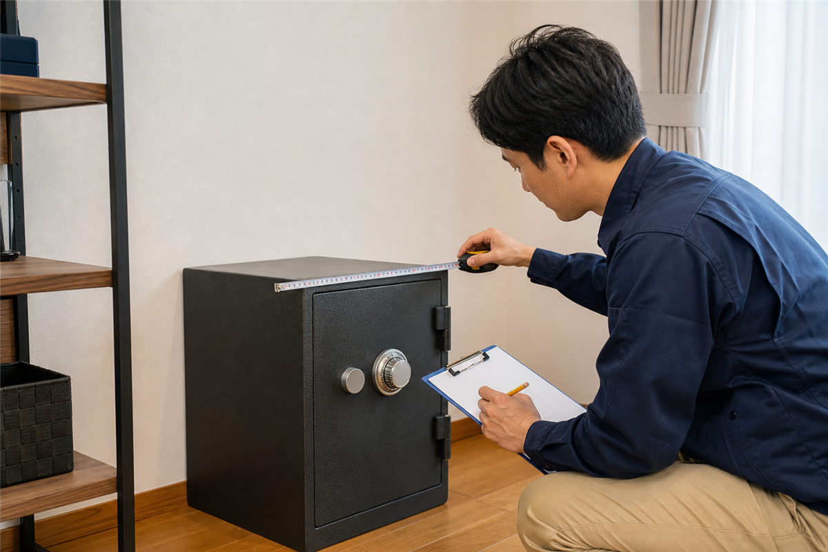 耐火金庫の鍵と型式を確認する