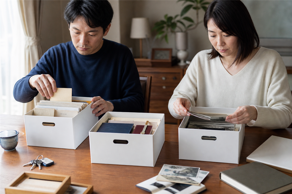 残す物を確保してから量を数える手順