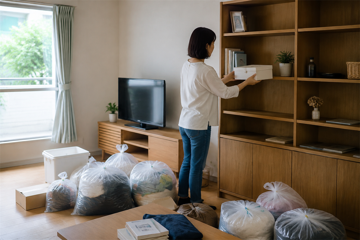 家財の仕分け袋から離して保留された薬箱