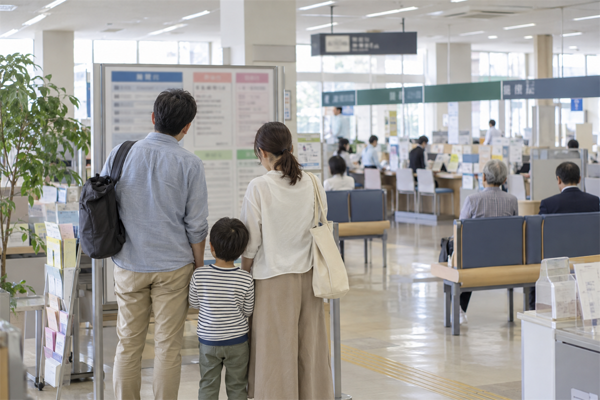 故人の介護保険書類の返却先を確認する区役所窓口