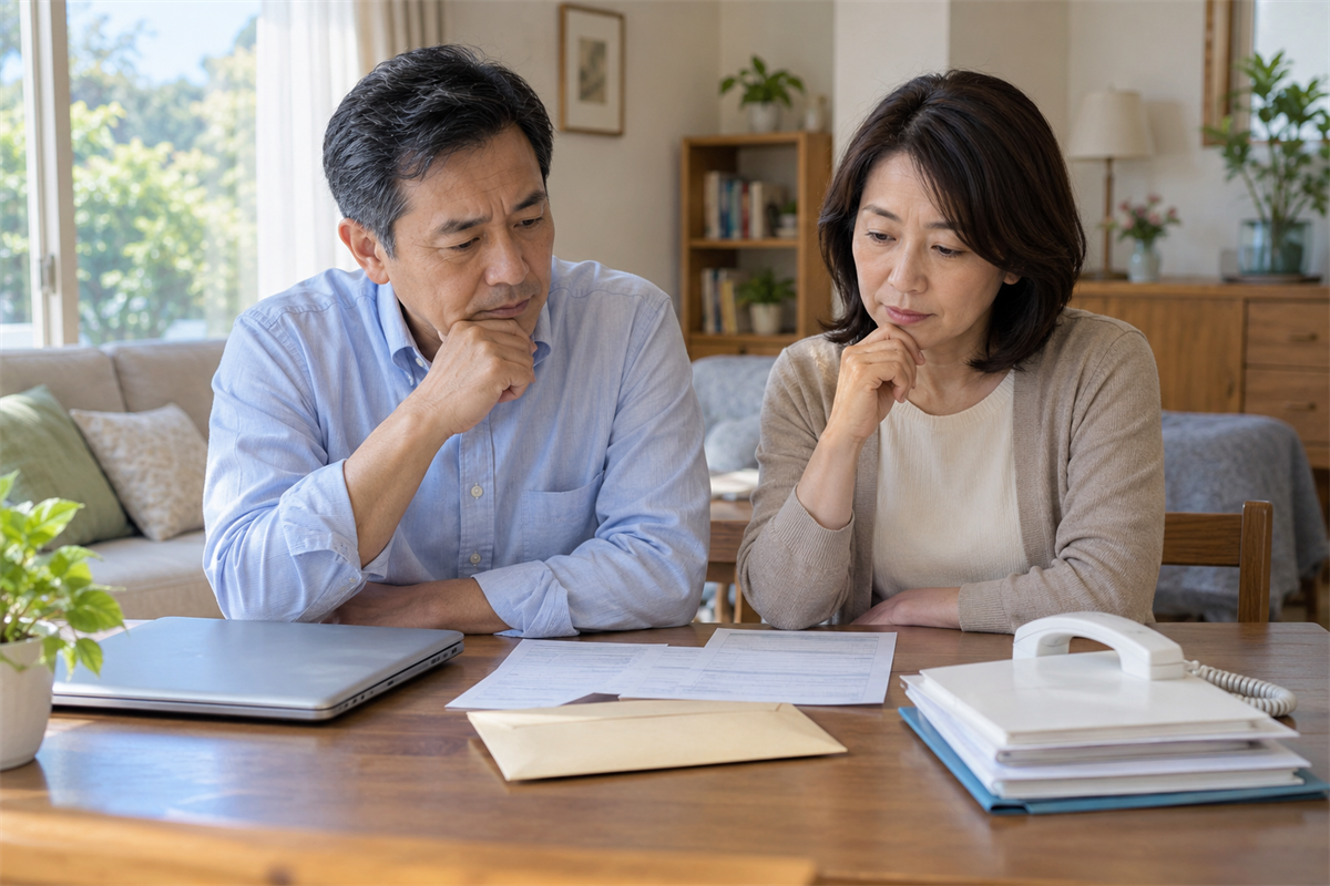 家庭裁判所への確認事項を整理する家族