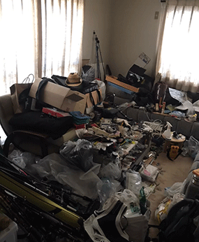 ごみ屋敷の片付け